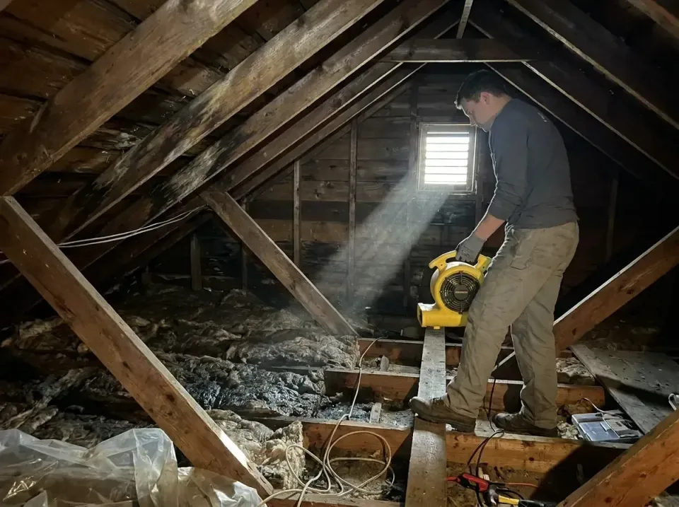 attic-water-damage-drying-proc-007 — frequently asked questions, Emergency Water Extraction & 24/7 Flood Response in Marceli…